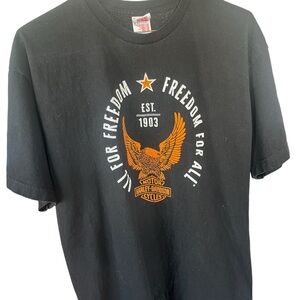 Harley-Davidson Black and Orange Freedom Tee